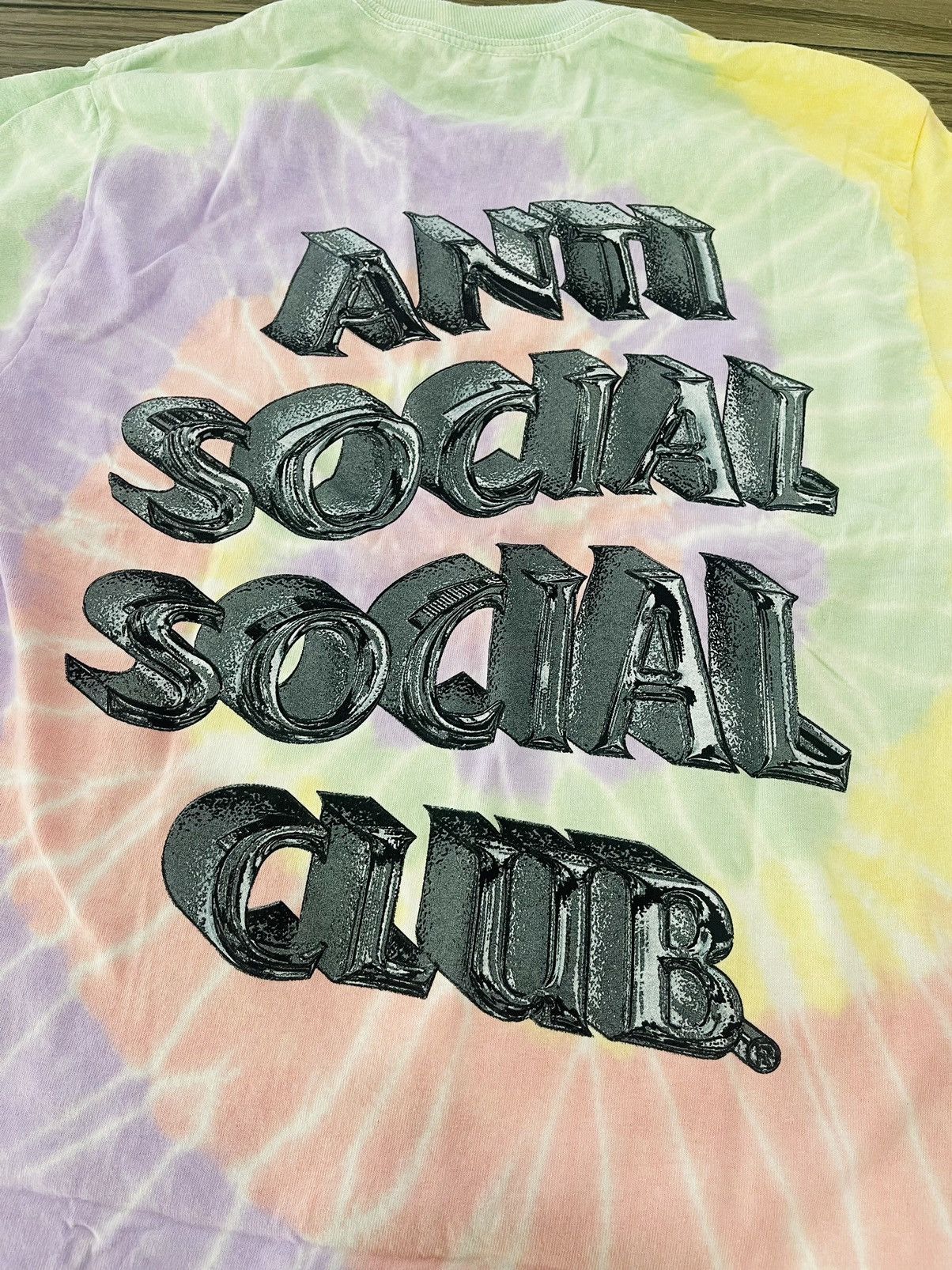 Anti Social Social Club × Designer ‼️ ASSC Anti Social Club Not Fair Tie Dye Rainbow Medium ‼️ Size M / US 6-8 / IT 42-44 - 5 Thumbnail
