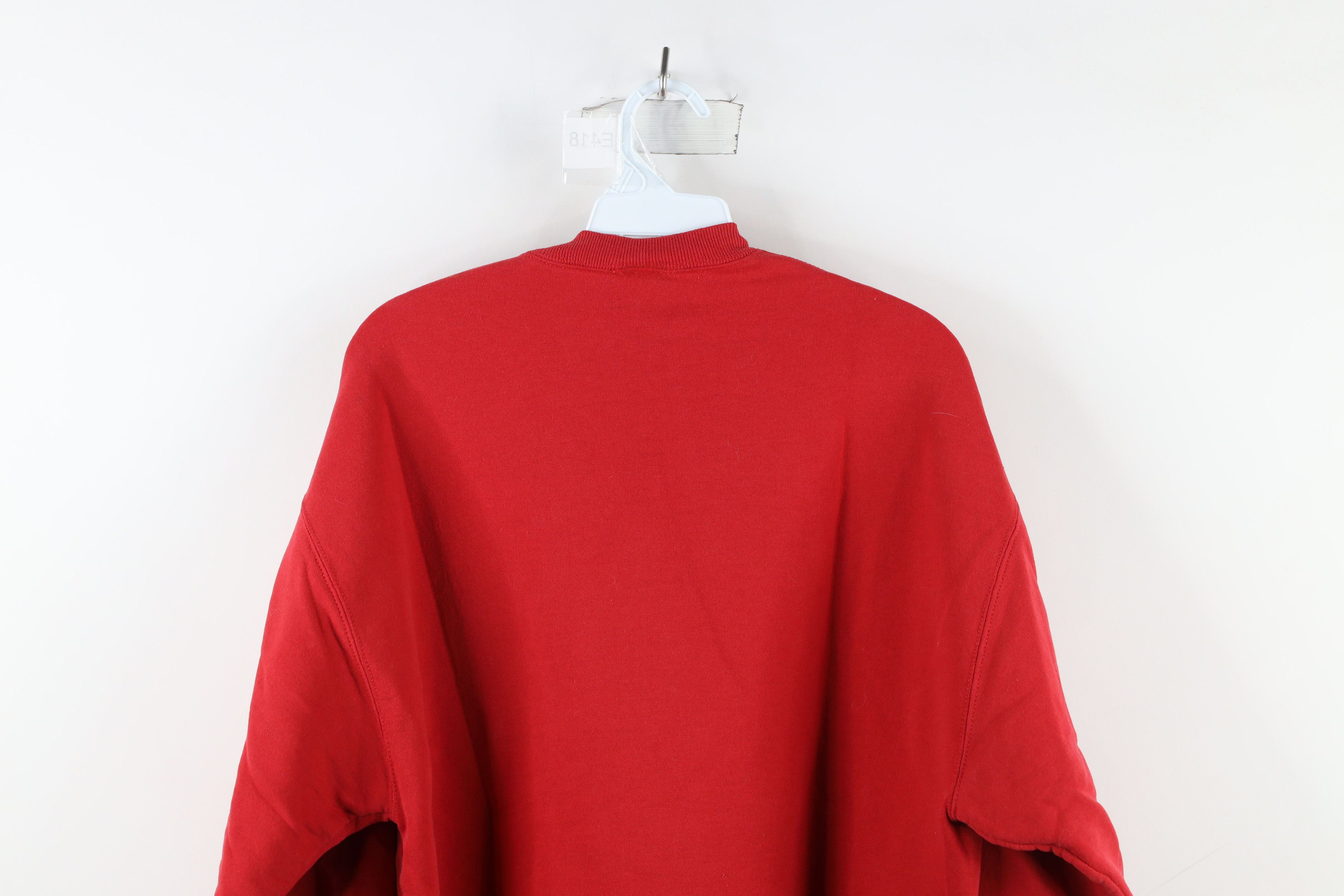 Vintage Vintage 90s Ohio State University Crewneck Sweatshirt Red Size US L / EU 52-54 / 3 - 9 Thumbnail