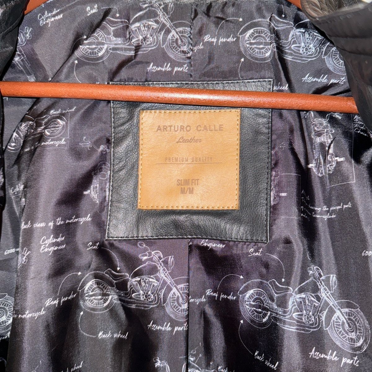 Other Arturo Calle Black Leather Jacket Size US M / EU 48-50 / 2 - 3 Thumbnail