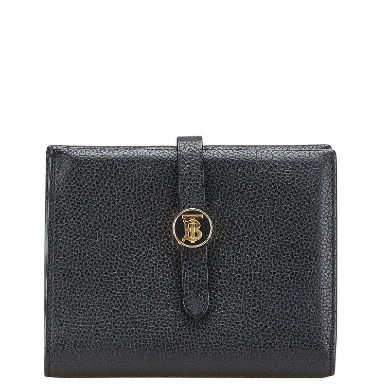 Burberry Burberry TB Logo Leather Wallet Leather Short Wallet DUTY FREE for USA
