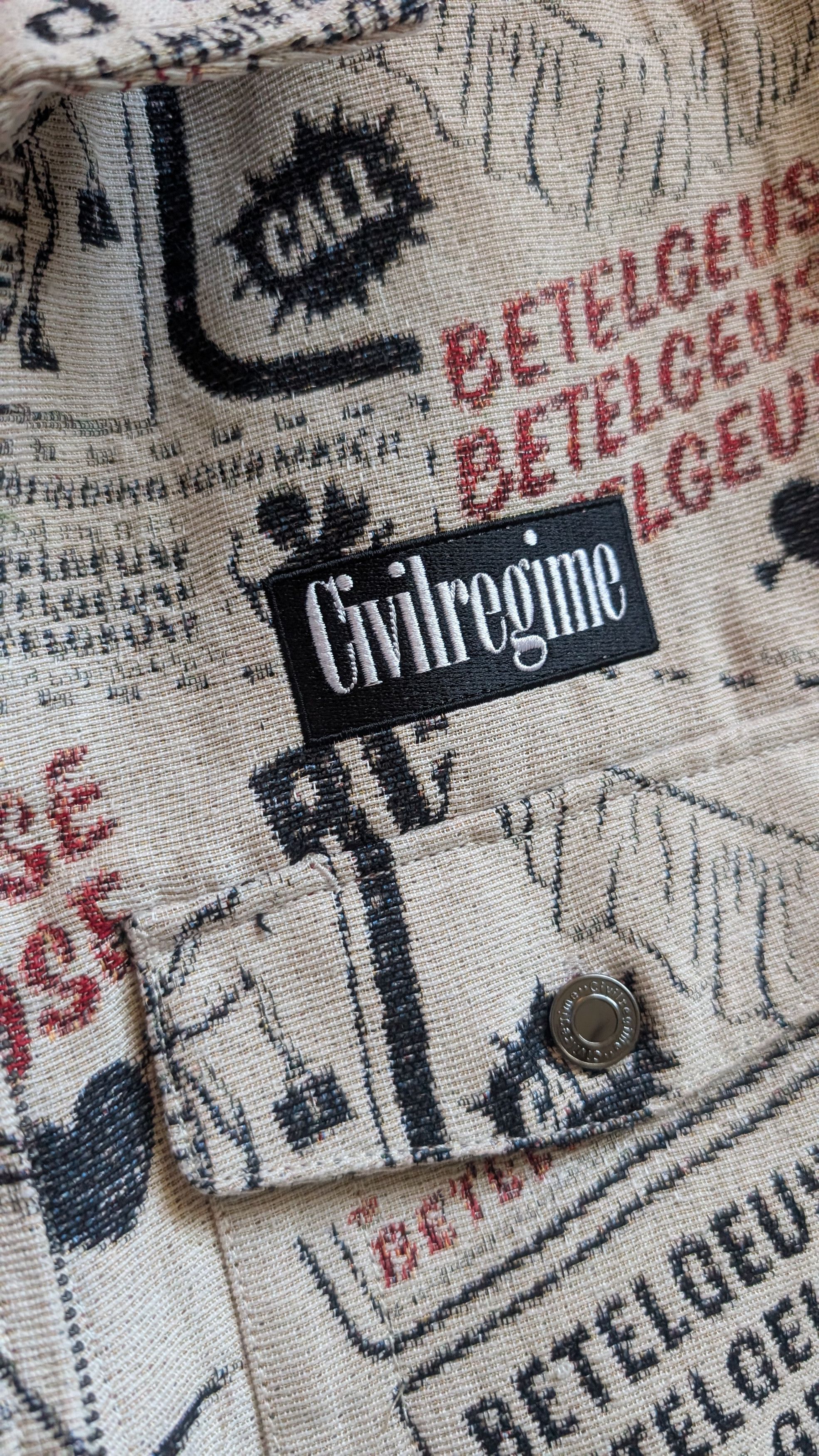 Civil Regime Civil Regime Beetlejuice Jacket Roses Concrete Movie M 🔥 🔥 Size US M / EU 48-50 / 2 - 4 Thumbnail