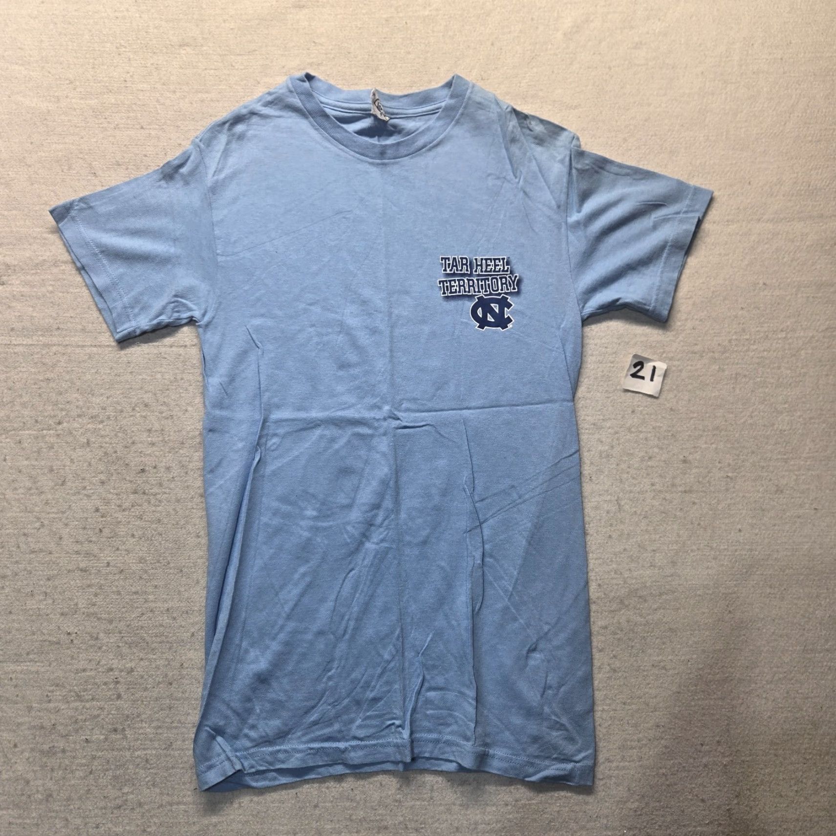 Vintage UNC Tar Heels North Carolina NC Logo Tee Shirt Short Sleeves Men's S Small Blue Logo Classic Shirt Mens S NC Tar Heels Shirt Size US S / EU 44-46 / 1 - 2 Thumbnail