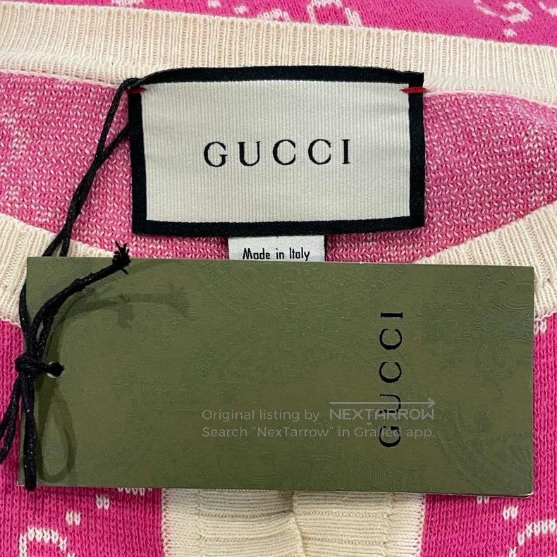 Gucci Gucci Full-print pink knitted cardigan coat Size XS / US 0-2 / IT 36-38 - 5 Thumbnail