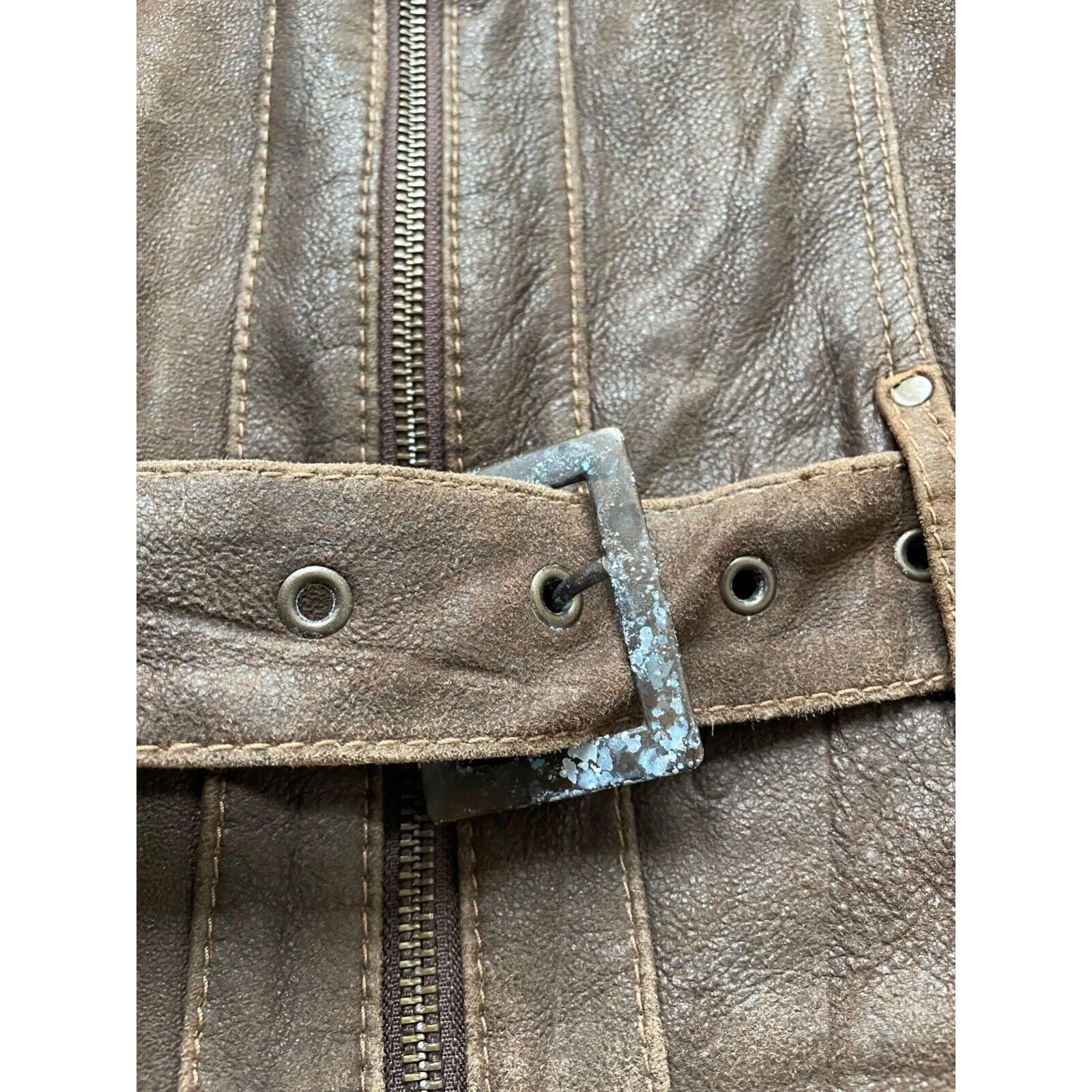 Mexx Mexx Y2K Vintage Lamb Leather Belted Jacket 8310AC Size M / US 6-8 / IT 42-44 - 6 Thumbnail