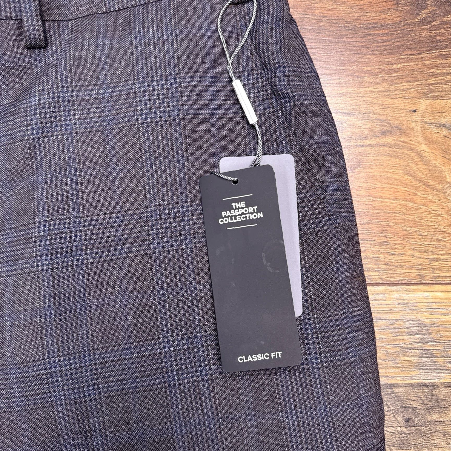 Michael Kors Michael Kors Pants Mens 36x32 Malone Plaid Wool New Formal Dress Pants Gray Straight Leg Classic City Size US 36 / EU 52 - 5 Thumbnail