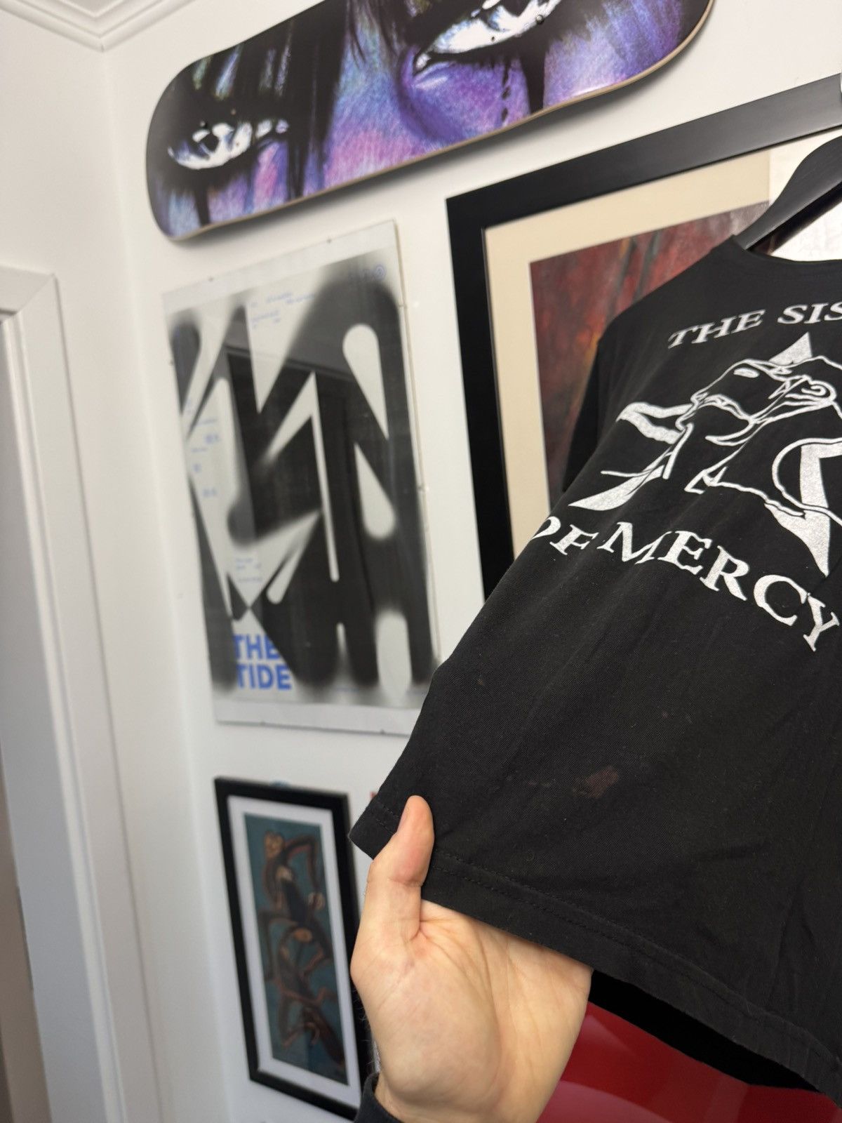Band Tees Vintage The Sisters Of Mercy Band Tee Washed Goth Rock Rare Size US L / EU 52-54 / 3 - 3 Thumbnail