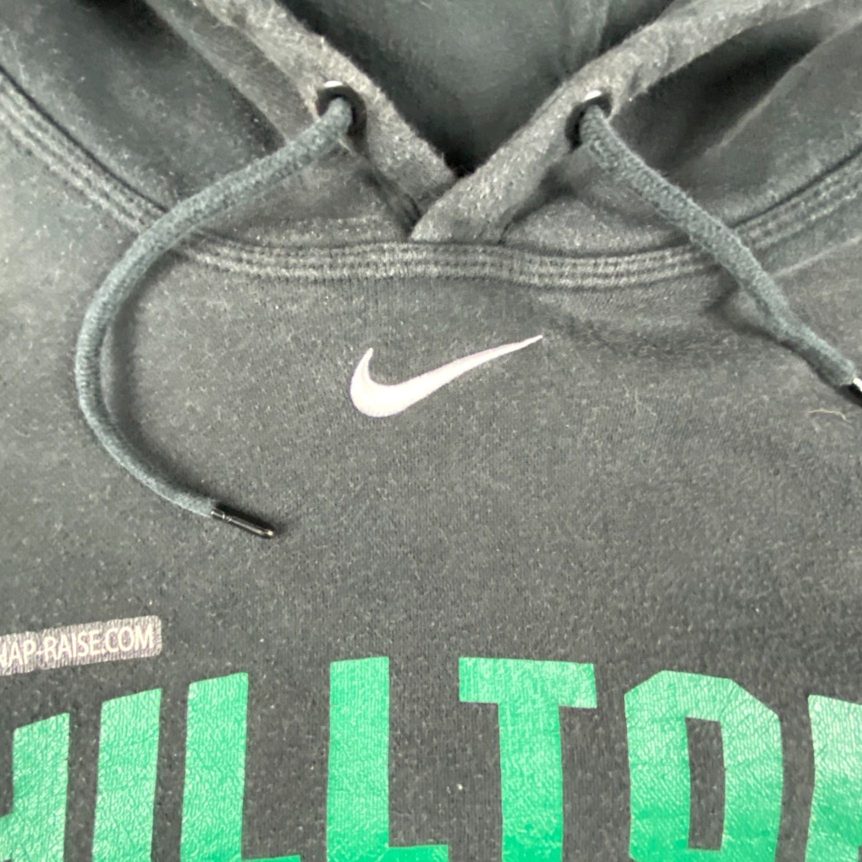 Nike VINTAGE Nike Center Swoosh Hoodie Mens XL Black Pullover Fleece Hilltop Football Size US XL / EU 56 / 4 - 3 Thumbnail