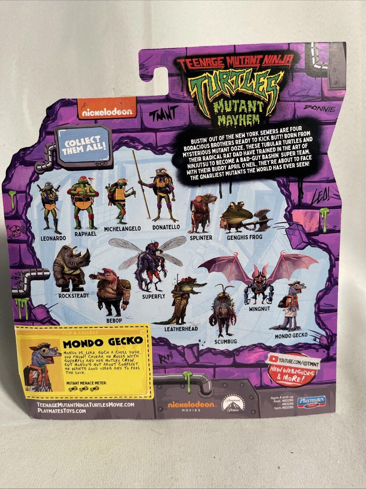 Designer 2023 TMNT Mutant Mayhem Mondo Gecko Action Figure Size ONE SIZE - 2 Thumbnail