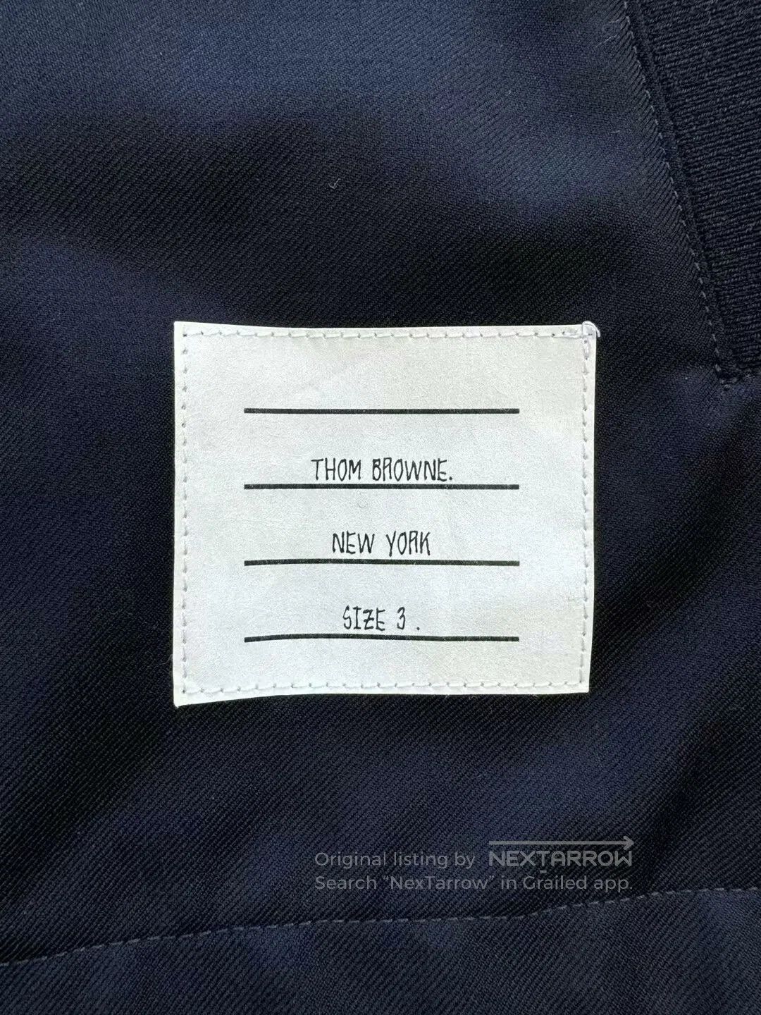 Thom Browne thom browne navy striped jacket. Size US L / EU 52-54 / 3 - 5 Thumbnail