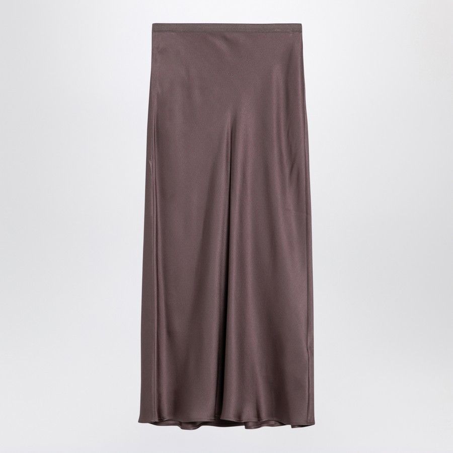 Anine Bing o1d2blof0724 Silk Skirt Bar in Brown Size 34" / US 12 / IT 48 - 1 Thumbnail