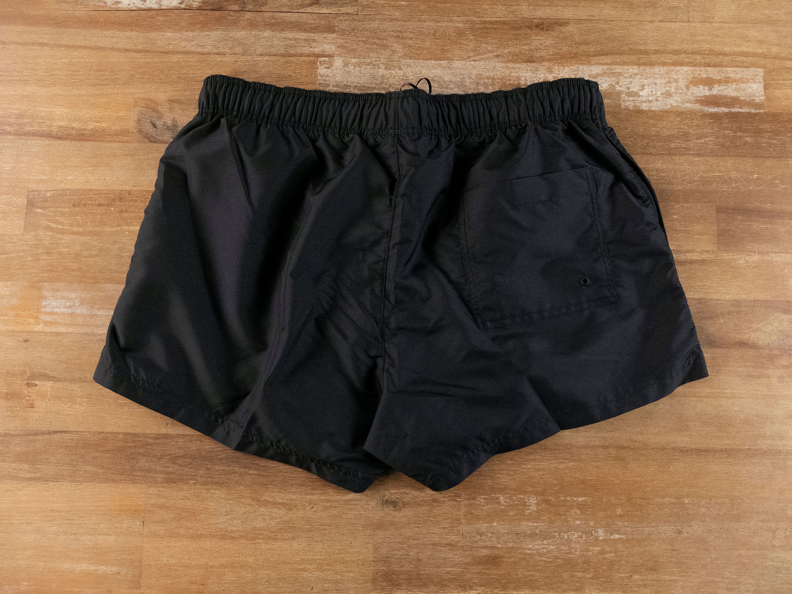 Versace VERSACE black logo film title swim shorts 4 Medium trunks Size US 32 / EU 48 - 12 Thumbnail