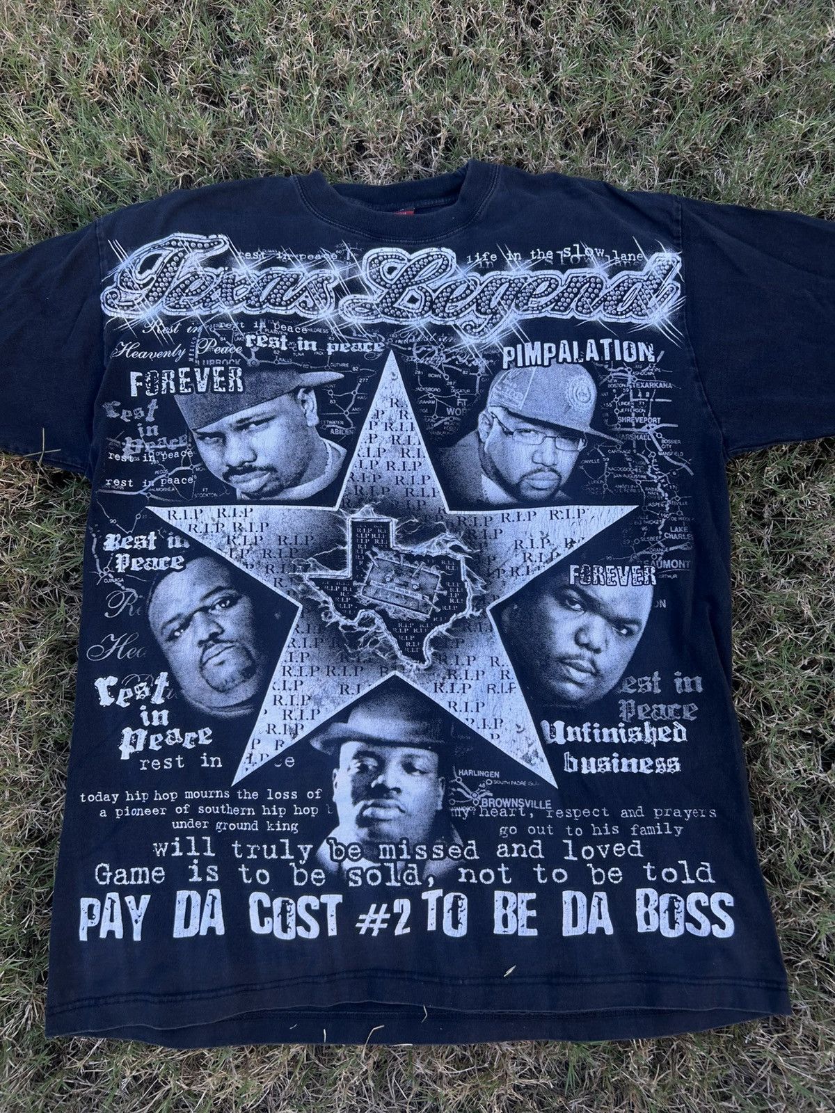 Rap Tees RARE VINTAGE DJ Screw Pimp C Swisha House Texas Rap Tee Size US XXL / EU 58 / 5 - 2 Thumbnail