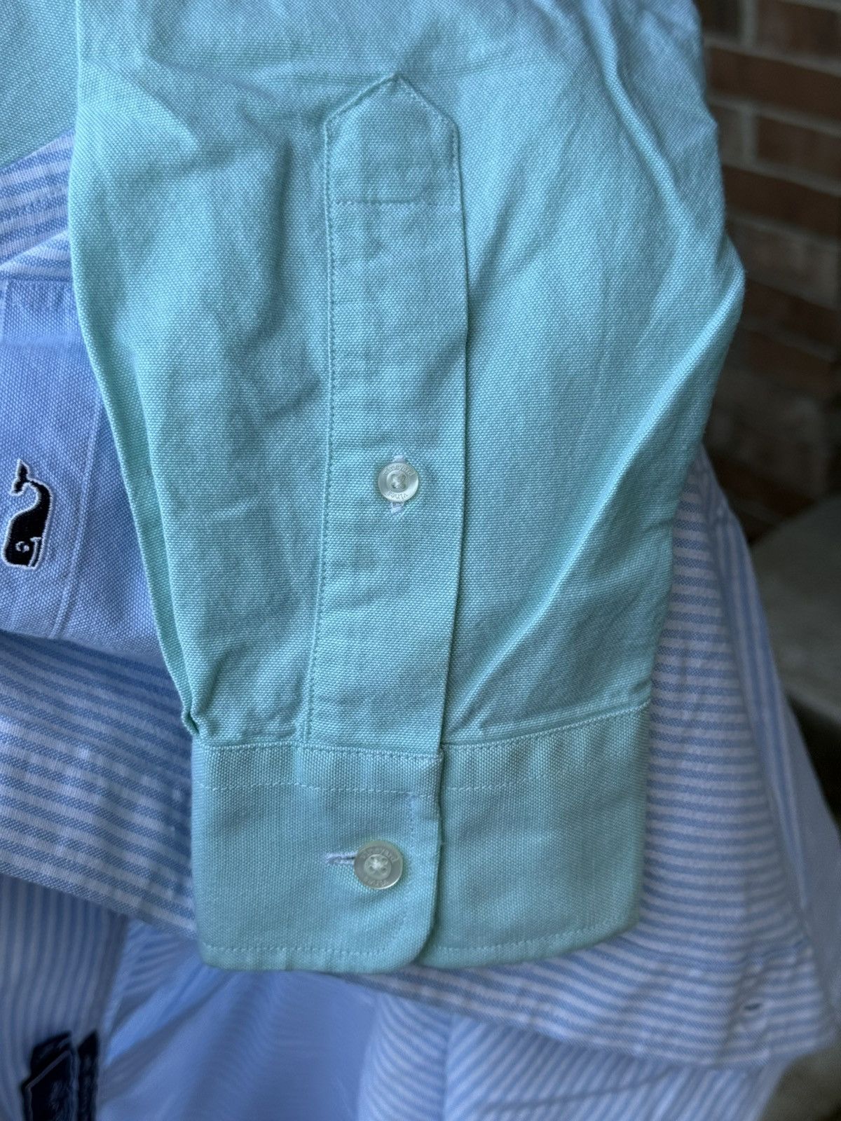 Vineyard Vines Preppy Blue Striped Color Block Casual Oxford Cotton Shirt Size US M / EU 48-50 / 2 - 7 Thumbnail
