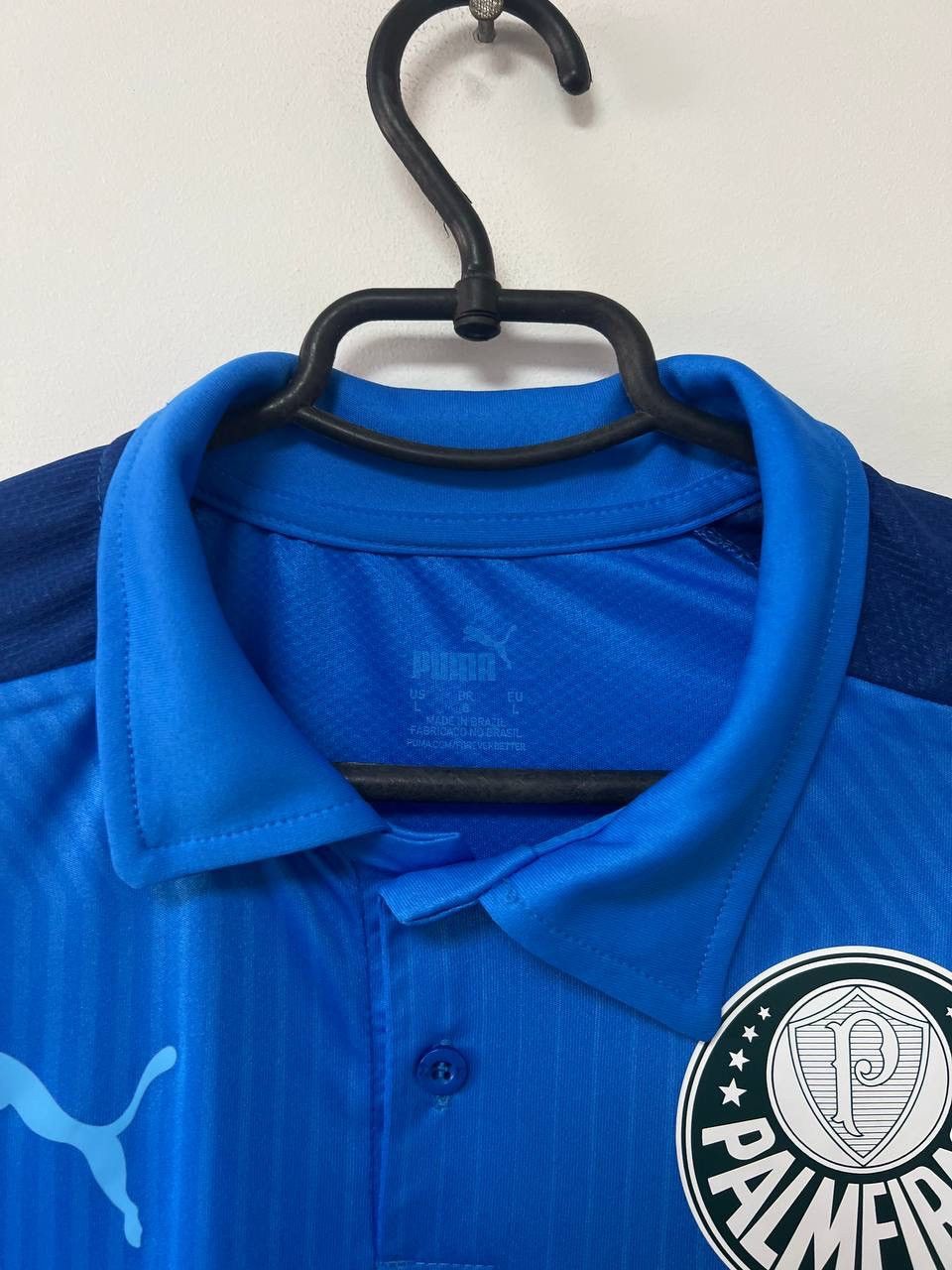 Puma Vintage Palmeiras Puma Football Shirt Soccer Jersey Polo L Size US L / EU 52-54 / 3 - 6 Thumbnail