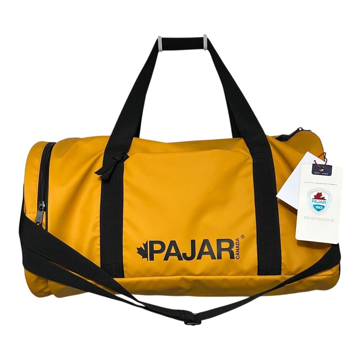 Pajar Canada Duffle Bucket Bag NWT Large Yellow Carryall, Men's