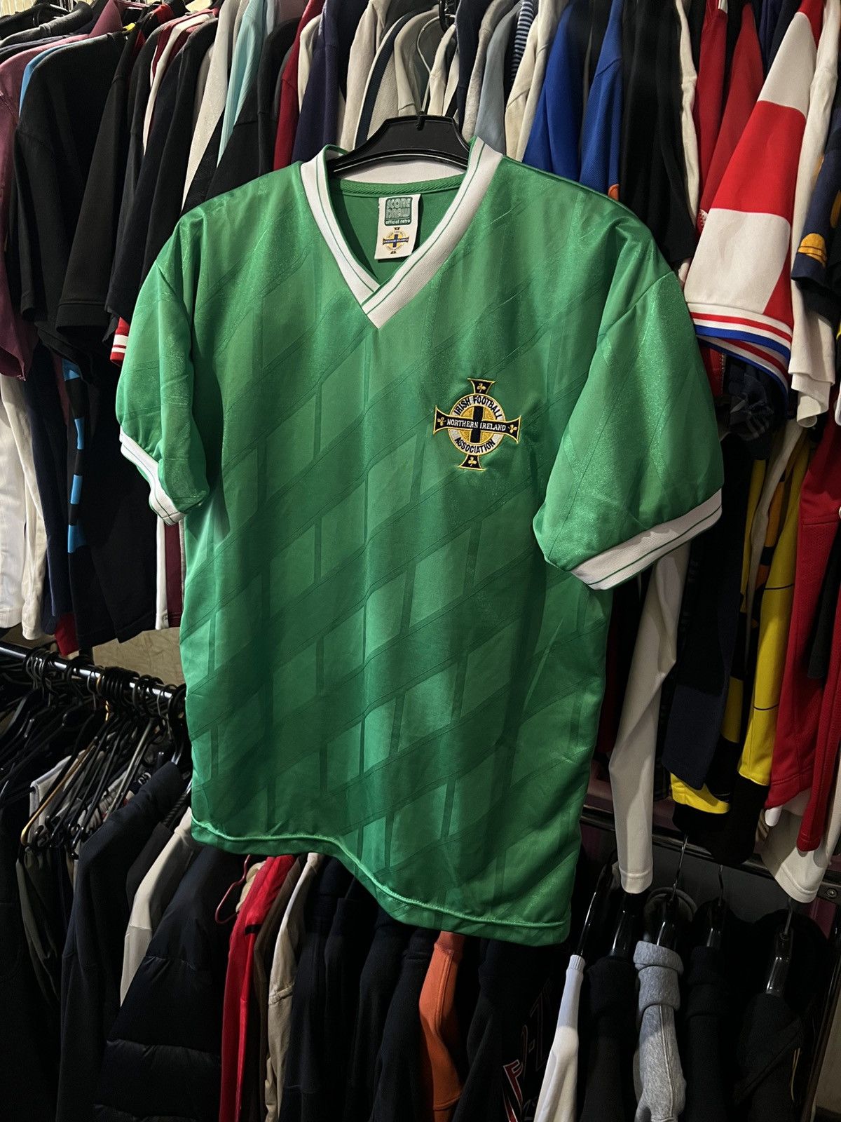 Vintage 1990s VINTAGE SCORE DRAW NORTHERN IRELAND FOOTBALL CLUB Size US M / EU 48-50 / 2 - 2 Thumbnail