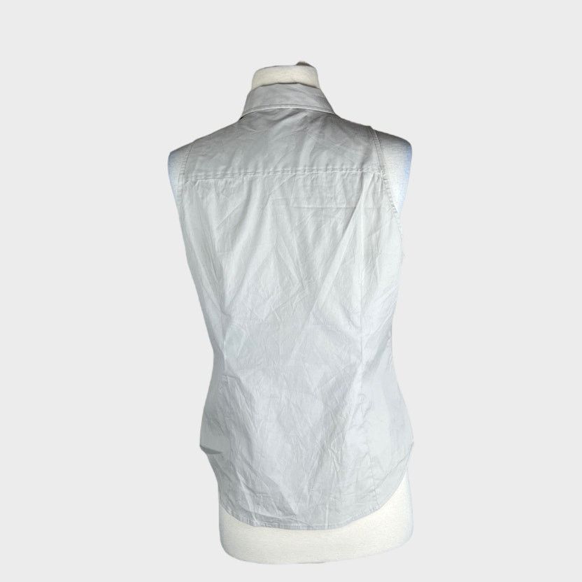 Ann Taylor Ann Taylor | Sleeveless Essential Shirt Vintage Y2k | Size 8 Size M / US 6-8 / IT 42-44 - 3 Thumbnail