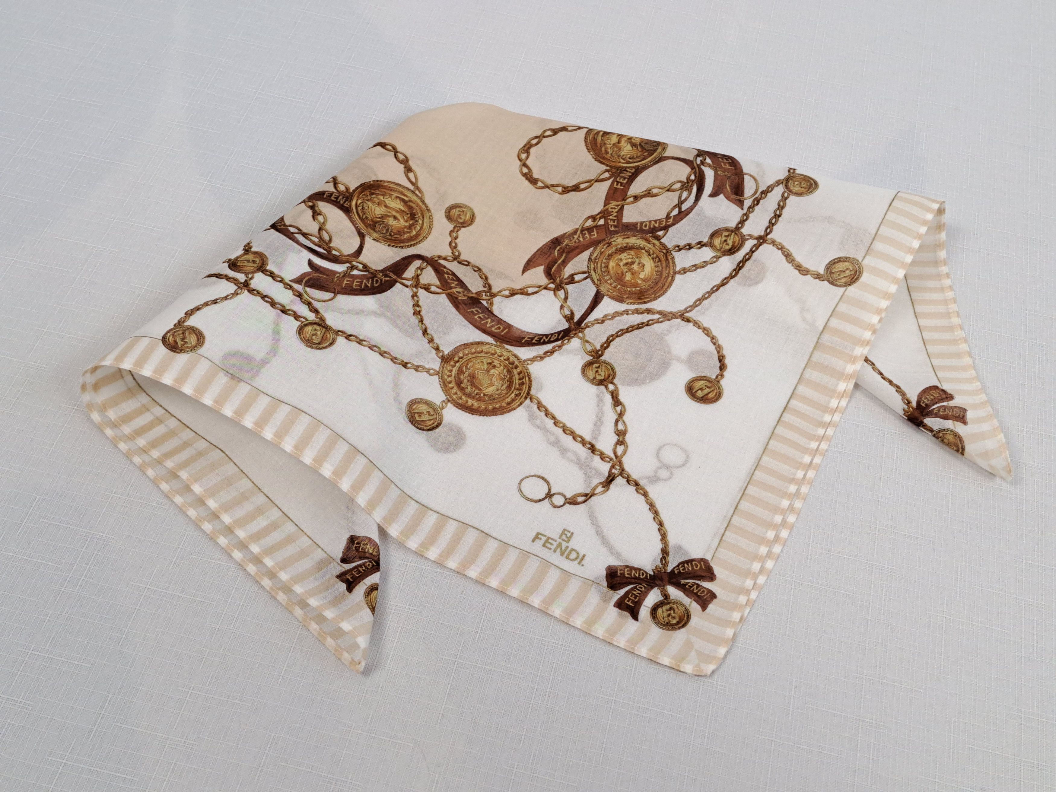 Fendi Fendi cotton pockets square/handkerchiefs. Size ONE SIZE - 1 Thumbnail