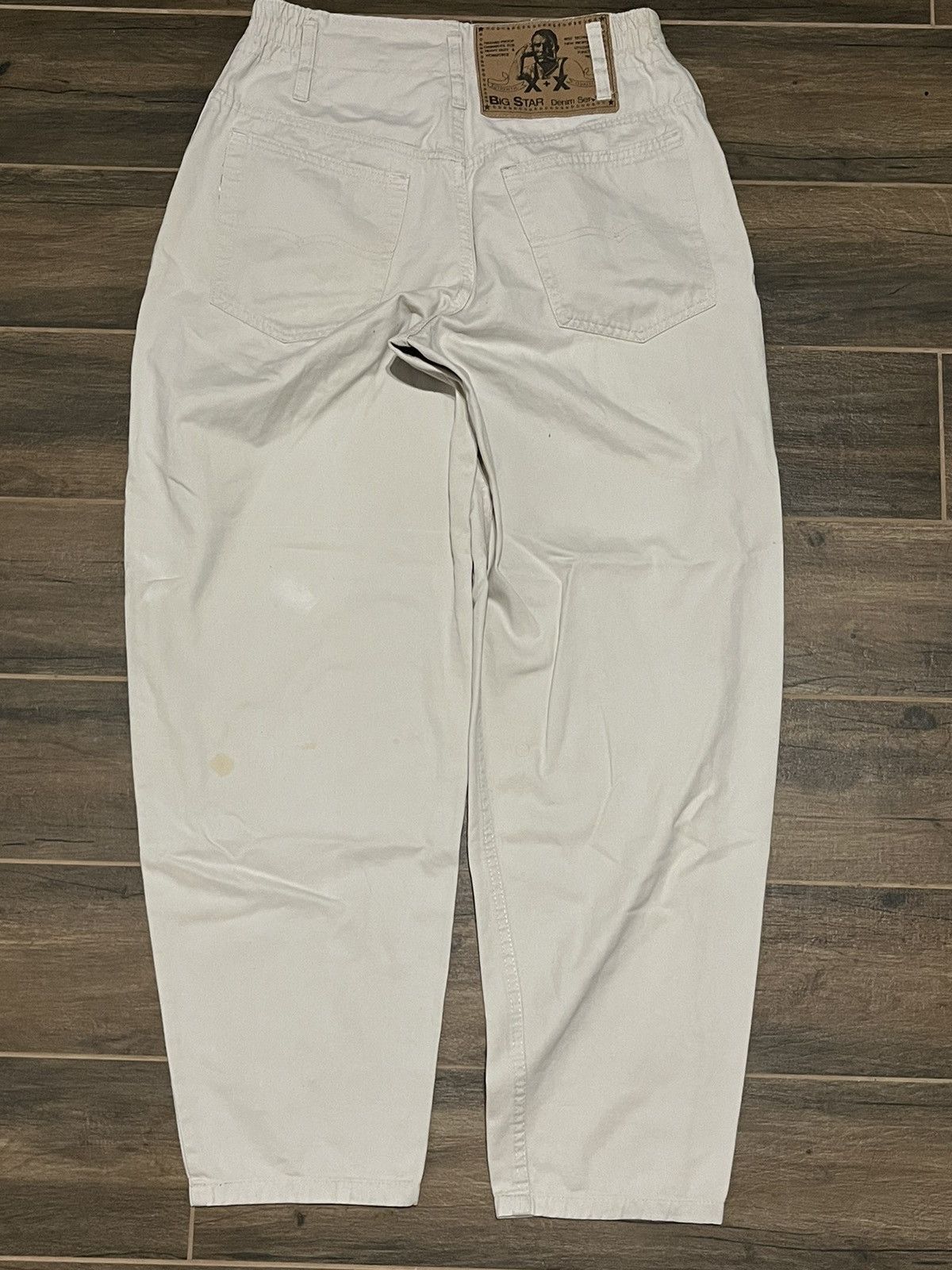 Big Star × G-Star × Vintage Vintage Baggy Denim Beige Made in France Size US 32 / EU 48 - 6 Thumbnail
