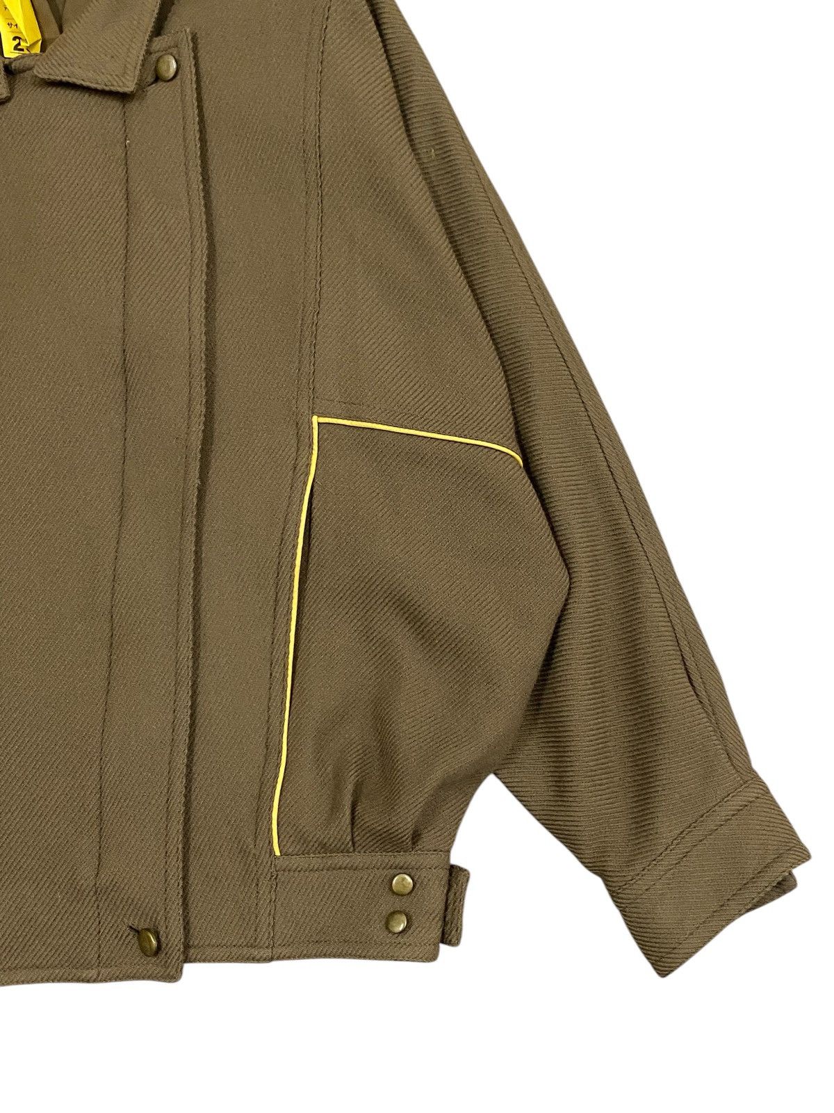 Issey Miyake Vintage Puzzle Japan Asymmetric Wool Moto Blouson Boxy Fit Size US L / EU 52-54 / 3 - 9 Thumbnail