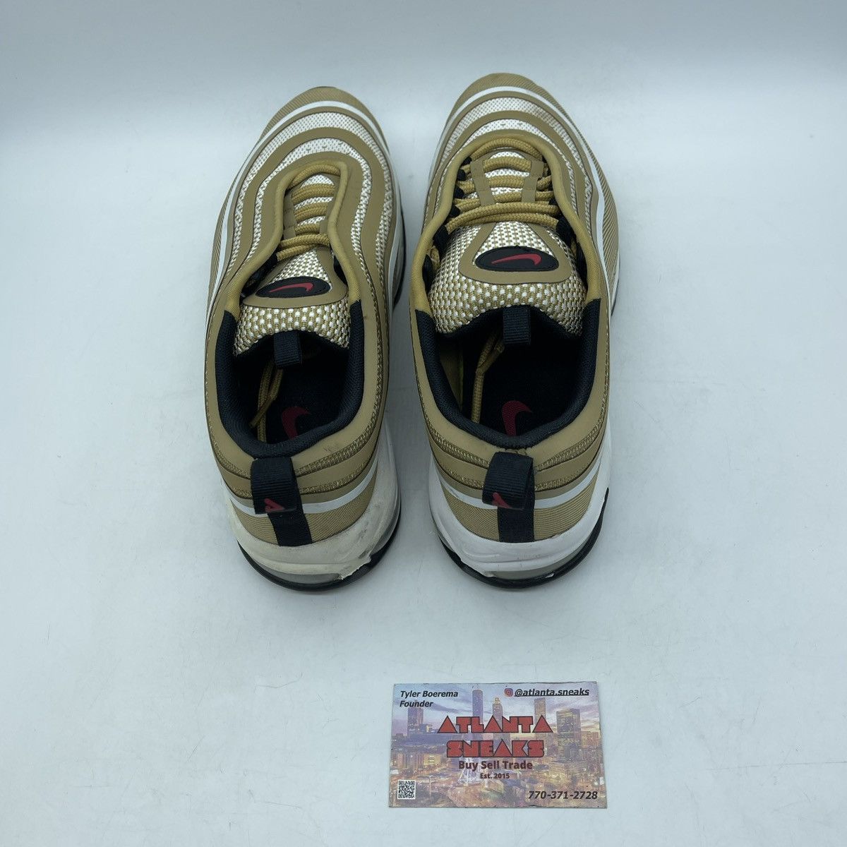 Nike Air max 97 ultra 17 metallic gold Size US 9.5 / EU 42-43 - 6 Thumbnail