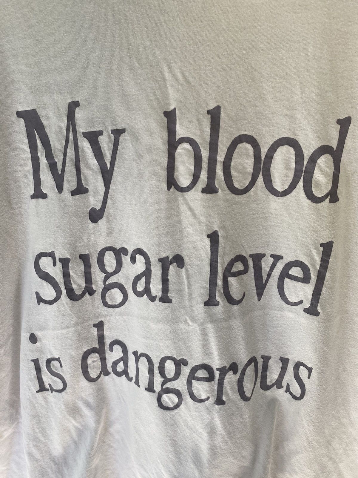20471120 2000s COSPA poem My blood sugar level is dangersrous Size US XL / EU 56 / 4 - 4 Thumbnail