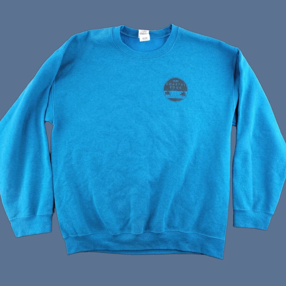 Vintage Coastal Edge Crewneck Sweatshirt Mens Large Blue Pullover Beach Vintage No Size US L / EU 52-54 / 3 - 1 Thumbnail