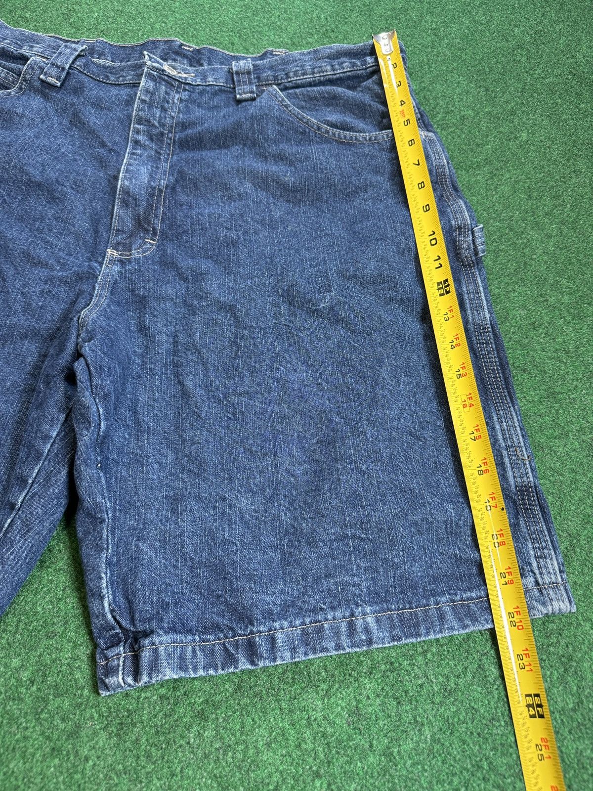 Wrangler Y2K Carpenter Baggy Jort Hip Hop Skater Grunge Denim Shorts Size US 38 / EU 54 - 7 Thumbnail