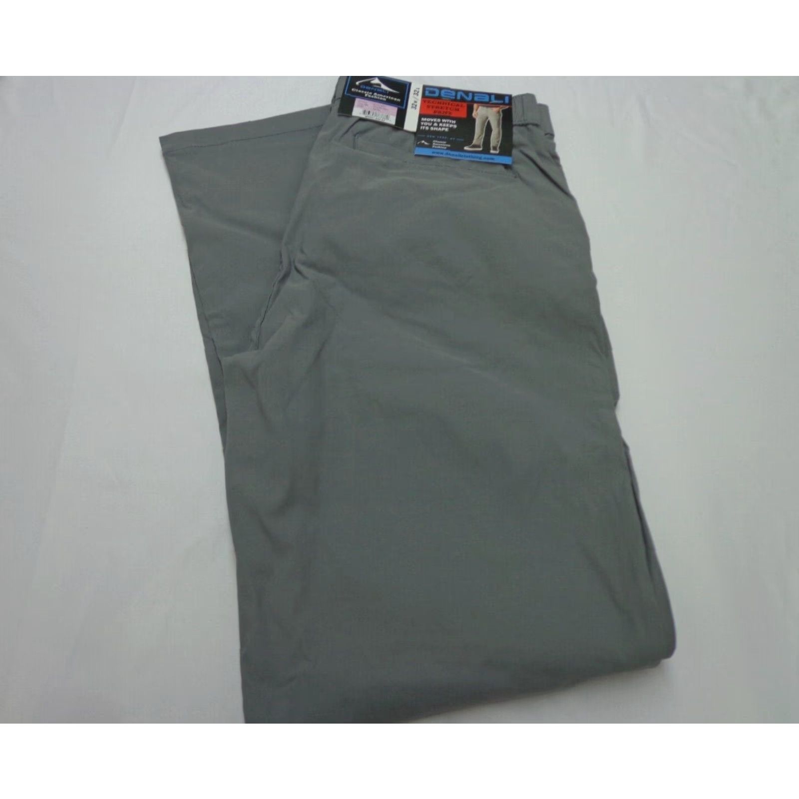 Vintage DENALI Technical Stretch Pants ZIP 32/32 Silver 94% Nylon 6% Spandex Men Regular Moderate Comfort Stretch Shirt? Size US 32 / EU 48 - 2 Thumbnail