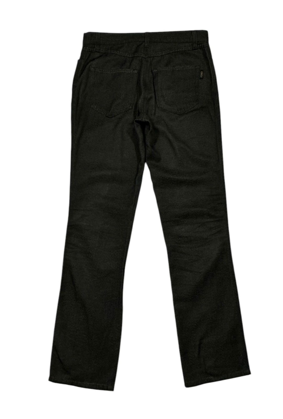 Fendi Authentic🔥Fendi Roma Italy Black Casual Pant Size US 31 - 3 Thumbnail