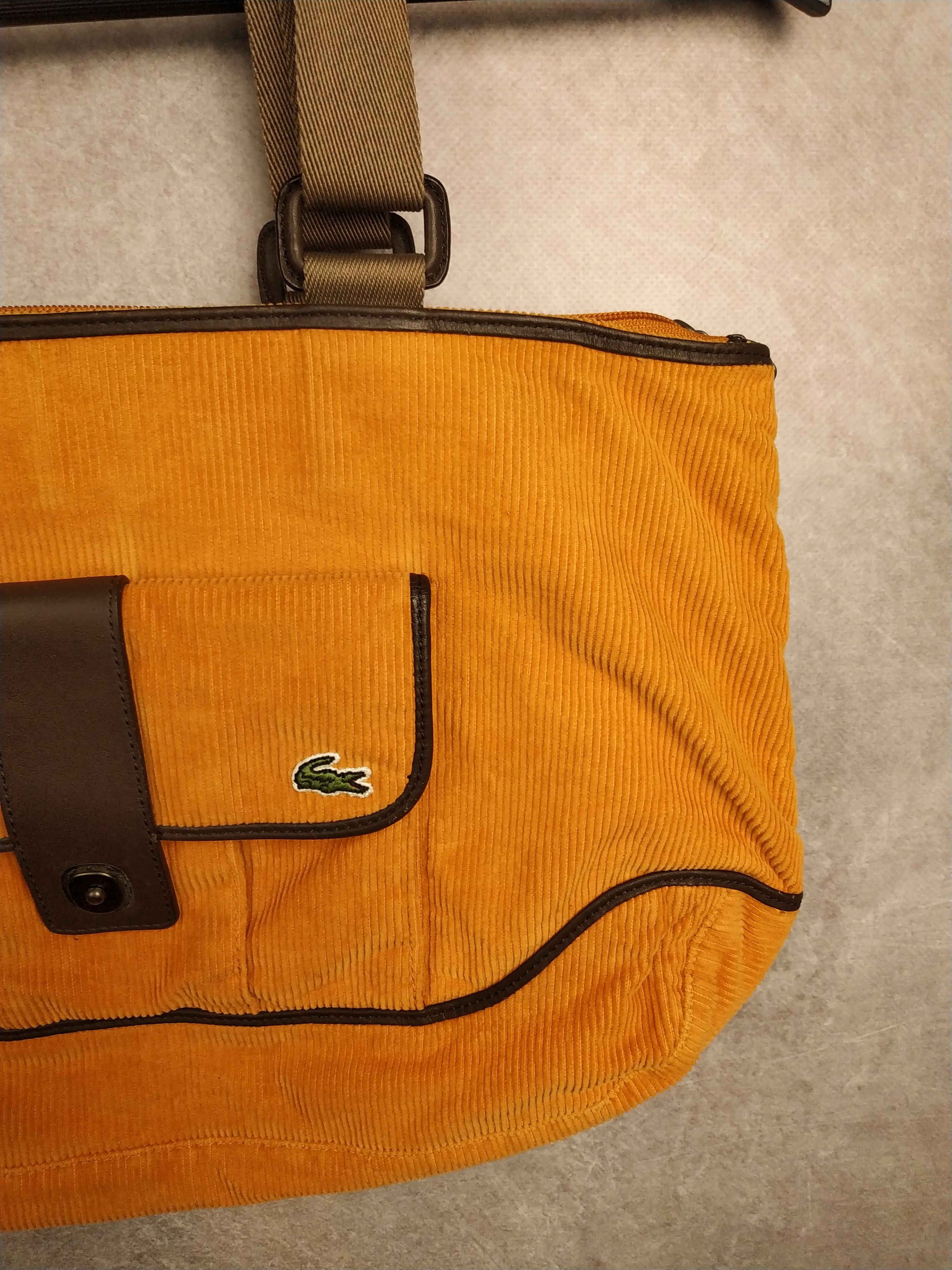 Lacoste Vintage LACOSTE BAG hobo Orange Corduroy Size ONE SIZE - 2 Thumbnail