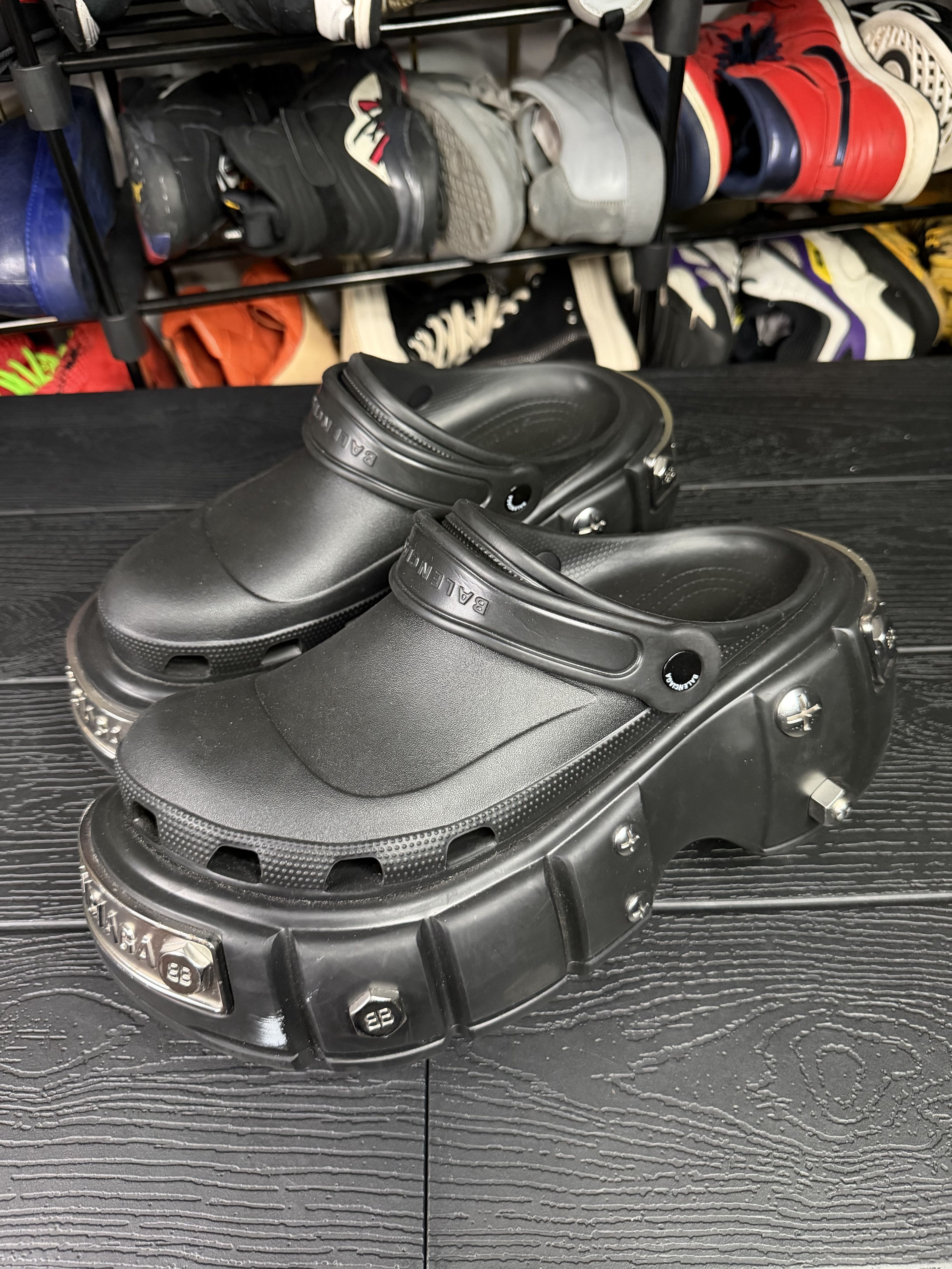 Balenciaga × Crocs Balenciaga x Crocs Hardcrocs Black Size 37