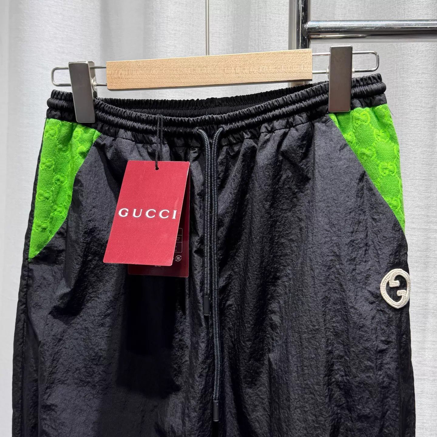 Gucci GUCCI Black GG Logo Panel Drawstring Pants XS Size US 28 / EU 44 - 3 Thumbnail