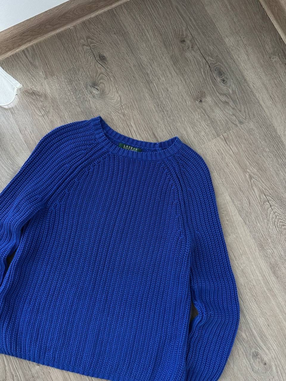 Polo Ralph Lauren × Vintage Vintage Polo Ralph Lauren Blue Ribbed Knit Sweater Size XS / US 0-2 / IT 36-38 - 6 Thumbnail