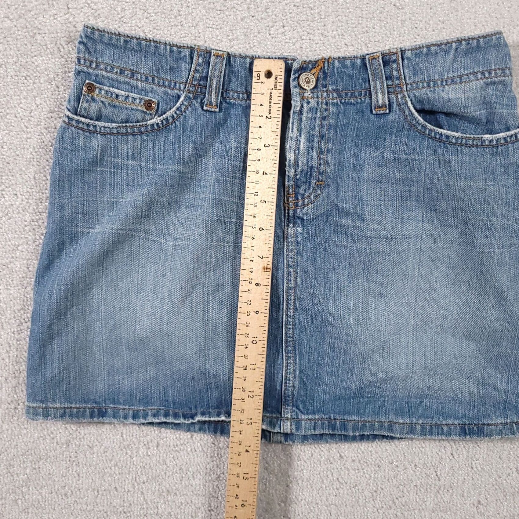 BKE Buckle BKE Denim Skirt Women's Size 27 Harbor Jean Skirt BKL131 Mini Distressed Skirt Women Girls Mens? Size 27" / US 4 / IT 40 - 7 Thumbnail