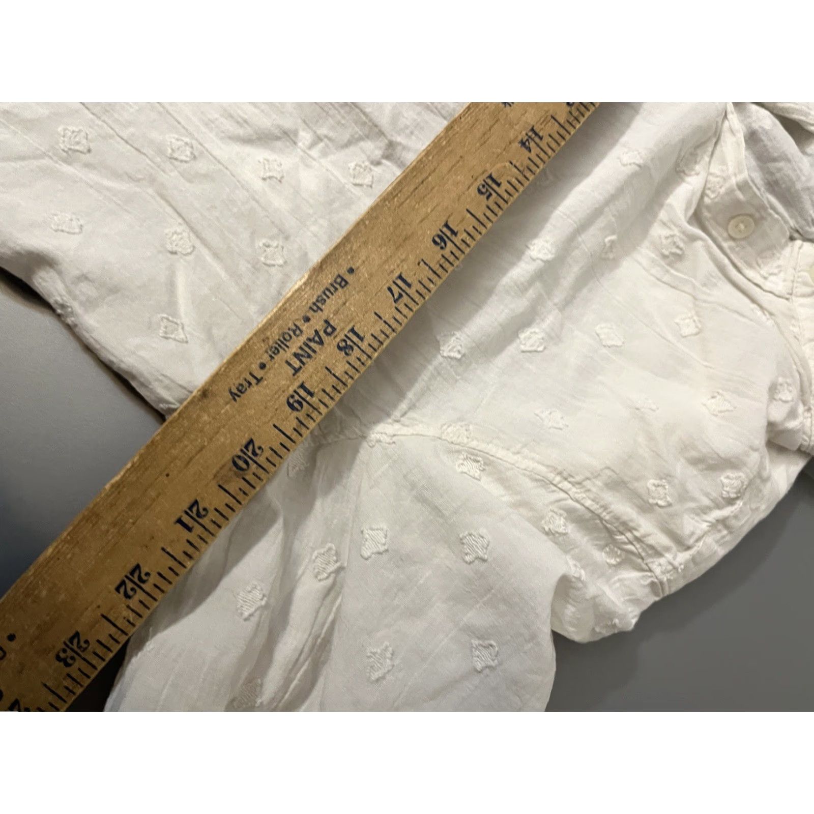 Ann Taylor Loft Button Up Blouse Womens Small White Long Sleeves Front Shirt Size S / US 4 / IT 40 - 5 Thumbnail
