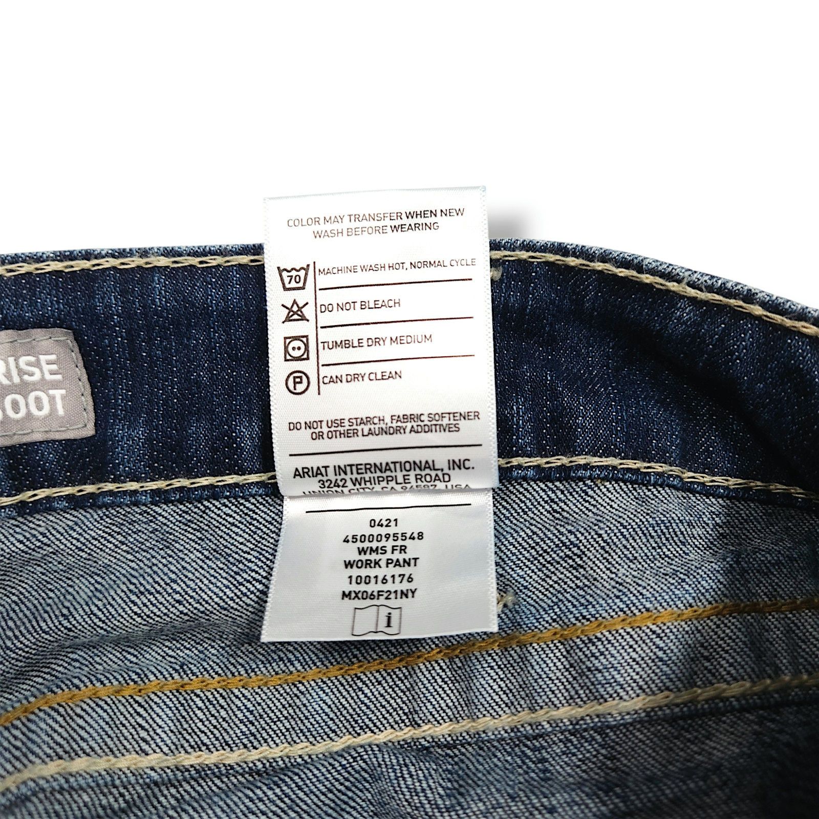 Ariat Ariat FR Mid Rise Bootcut Denim Jeans Arc Rated CAT 2 28Rx34 Size 28" / US 6 / IT 42 - 8 Thumbnail