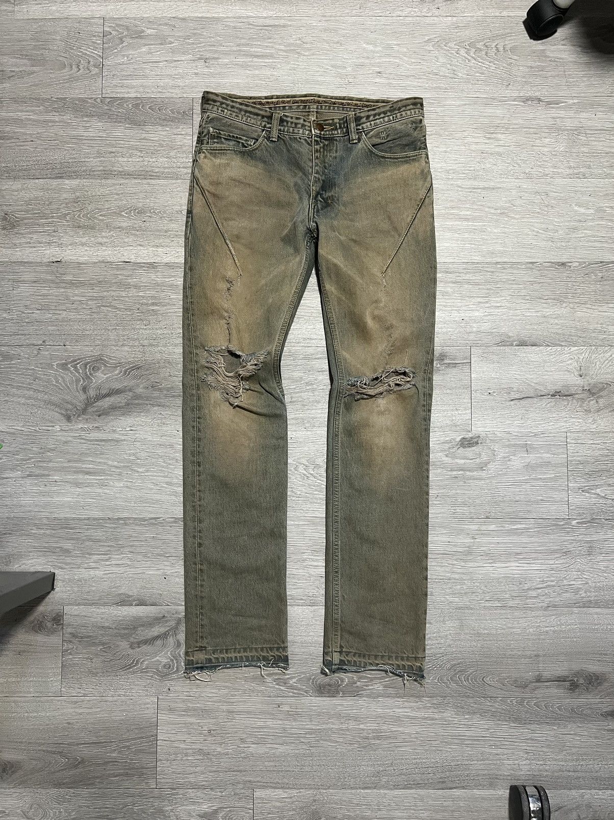 Number (N)ine SS07 Number (N)ine Mudwash Denim | Grailed