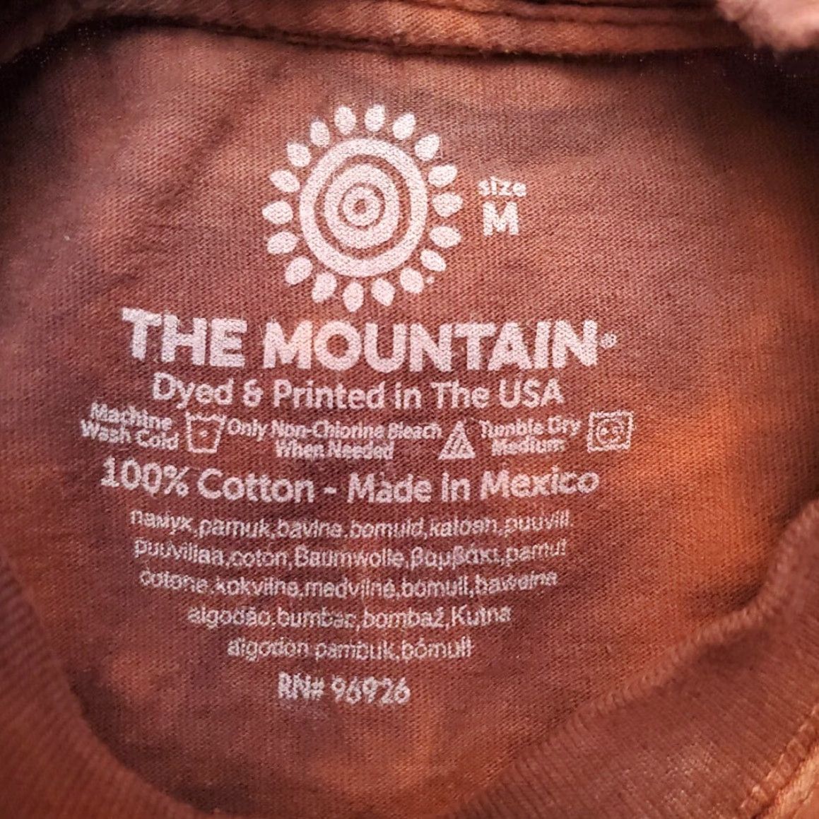 The Mountain The Mountain Shirt Mens M Red Tie Dye Bigfoot Sasquatch Yeti Nature Tee Size US M / EU 48-50 / 2 - 4 Thumbnail