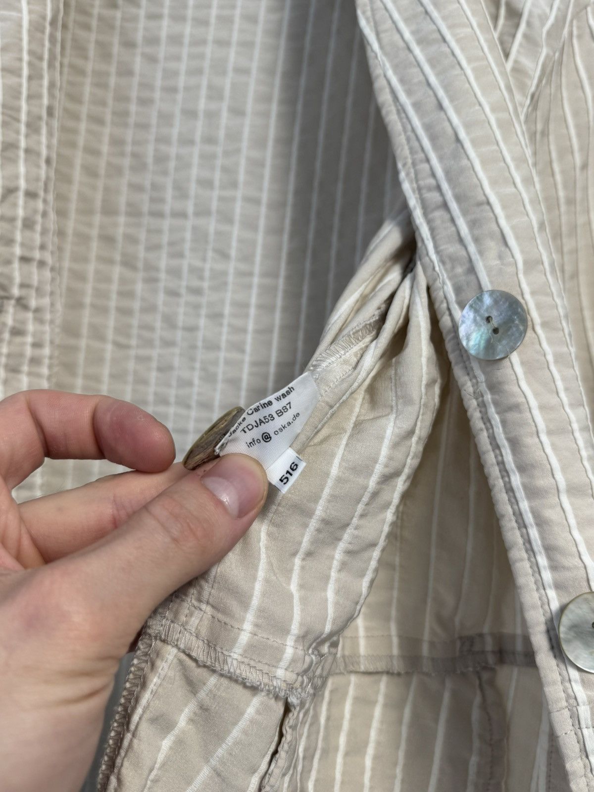 OSKA Oska Rare Oversized Striped Button Pocket Blazer Jacket Sz 1 Size M / US 6-8 / IT 42-44 - 11 Thumbnail