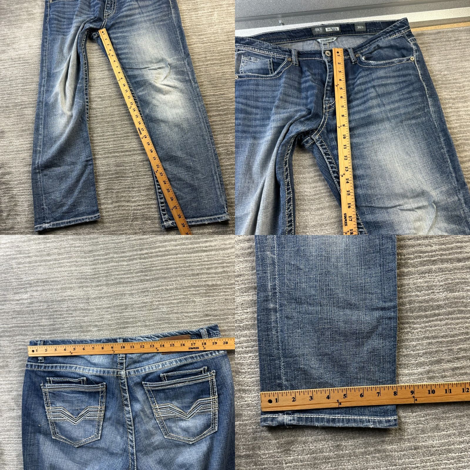 Vintage BKE Jeans Mens 36 Nolan Blue Denim Pants Cowboy Rodeo Straight 5-Pocket Regular Fit Jeans Buckle BKE Brand Mens Size US 36 / EU 52 - 8 Thumbnail