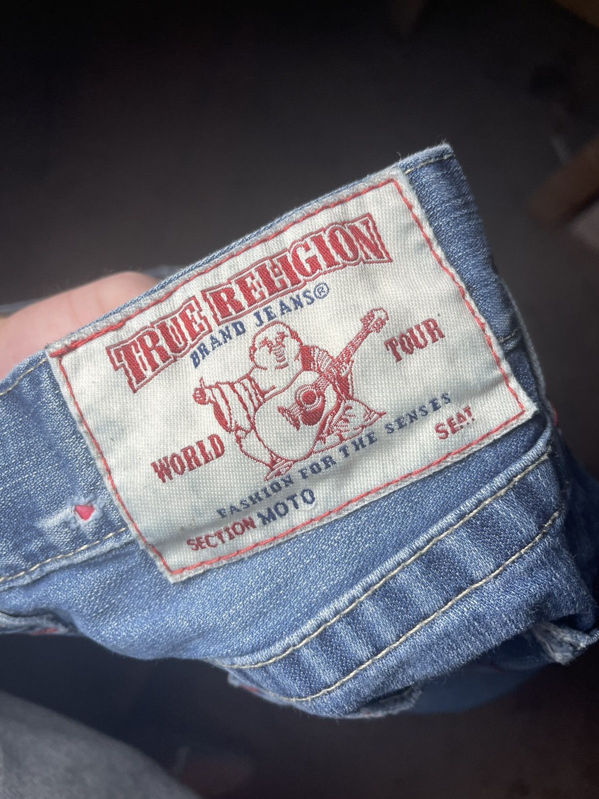 True Religion Vintage Red Stitch True Religion Jeans Size US 30 / EU 46 - 6 Thumbnail