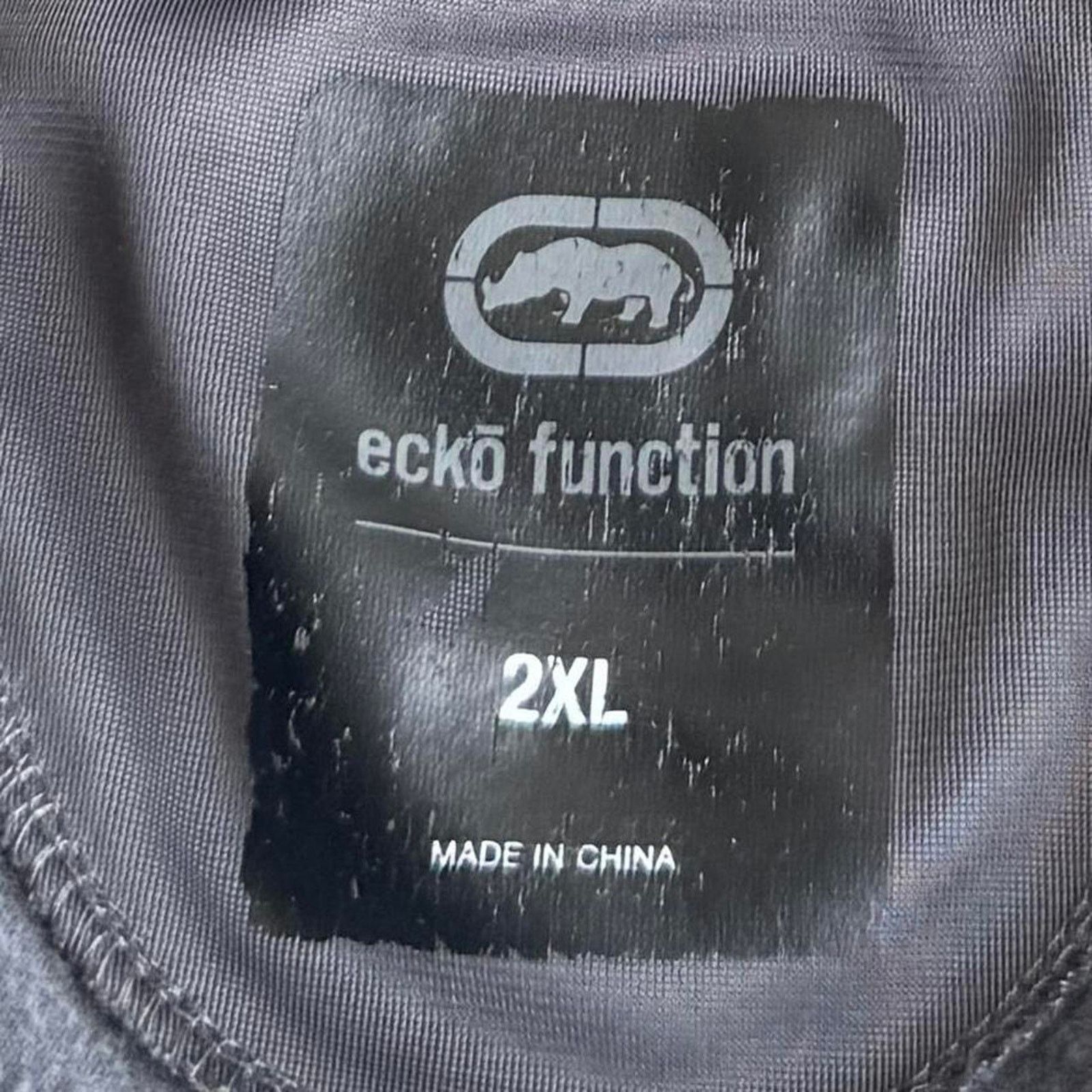 Ecko Unltd. × Japanese Brand × Southpole Vintage Y2K ECKO Grey & Black Baggy Graphic Jacket Size US XXL / EU 58 / 5 - 3 Thumbnail