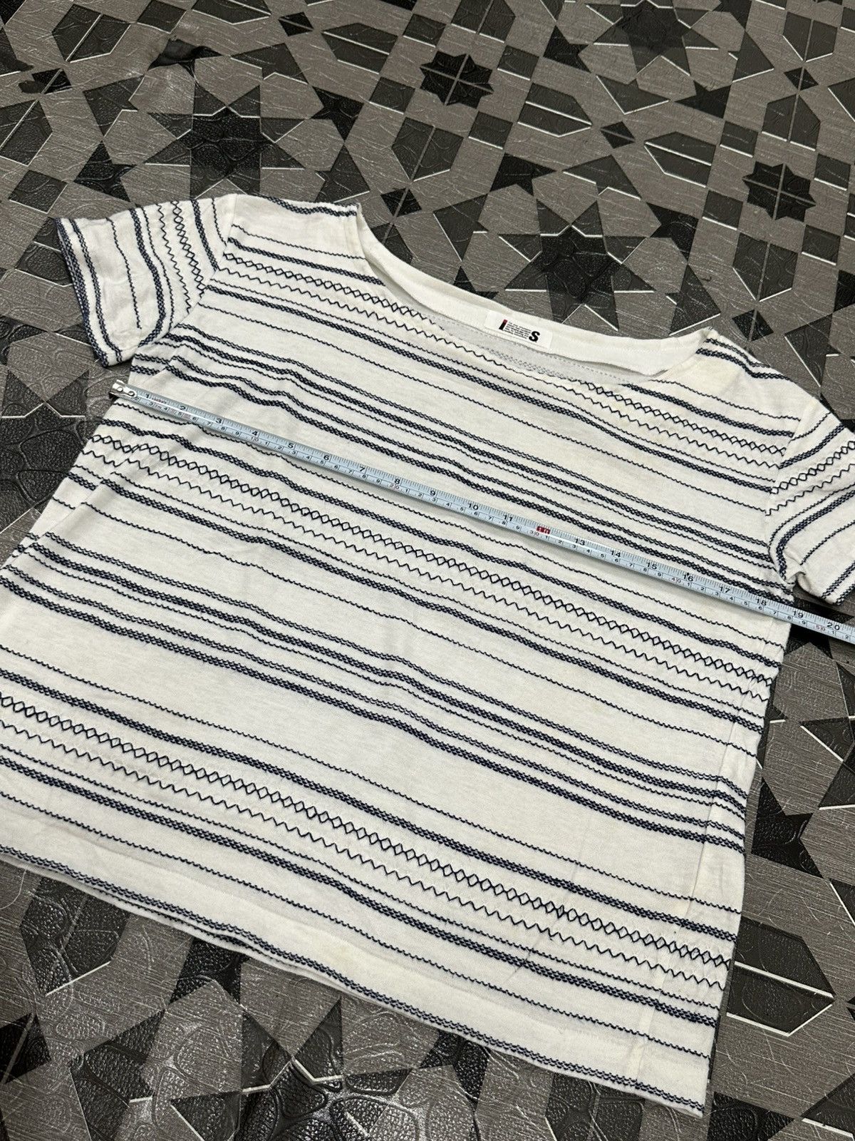 Issey Miyake Vintage IS Tsumori Chisato Issey Miyake Stripe Tee Size US S / EU 44-46 / 1 - 13 Thumbnail
