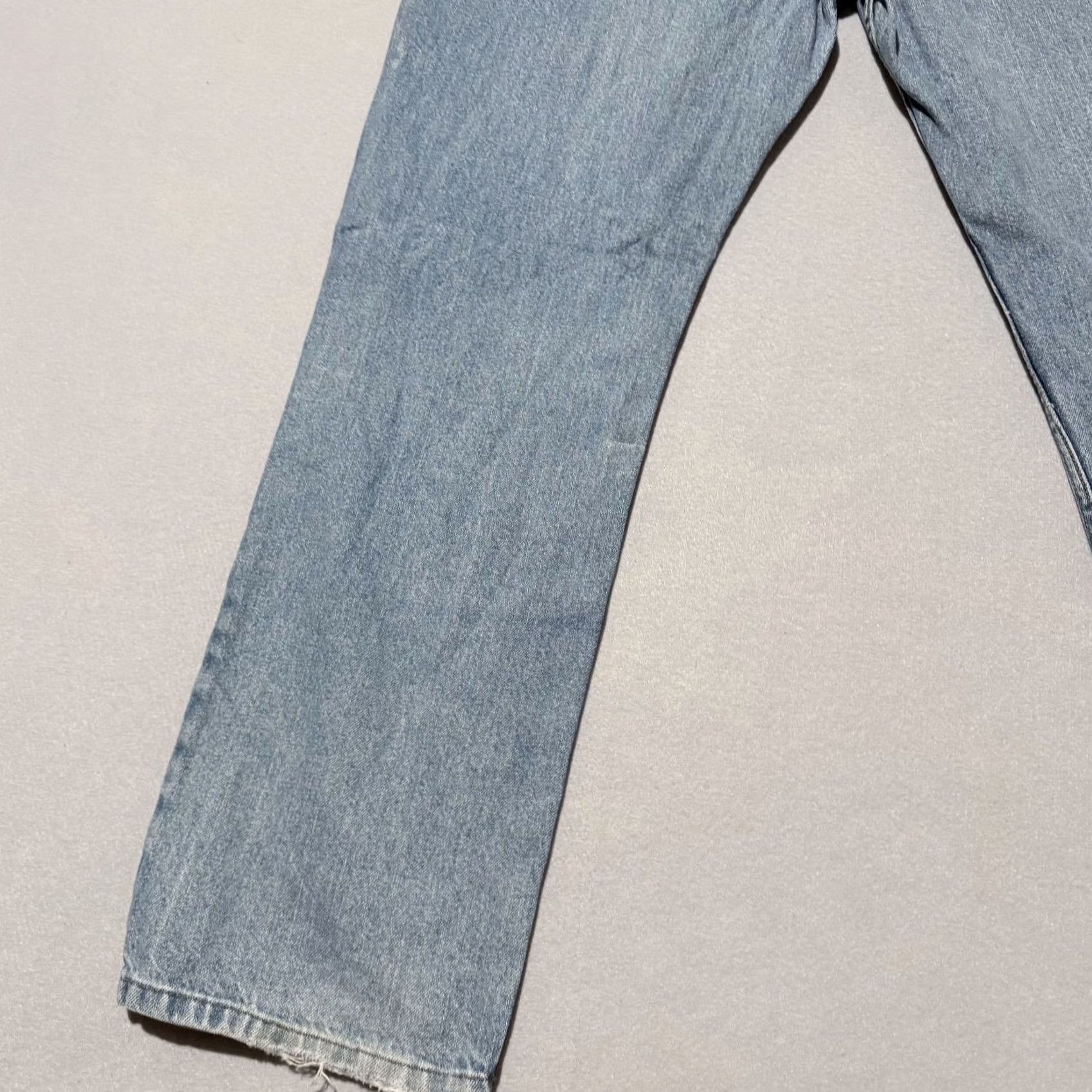 Vintage Urban Up Straight Jeans Men Blue Denim Mid-Rise Slimming Classic - 38X30 Size US 38 / EU 54 - 7 Thumbnail