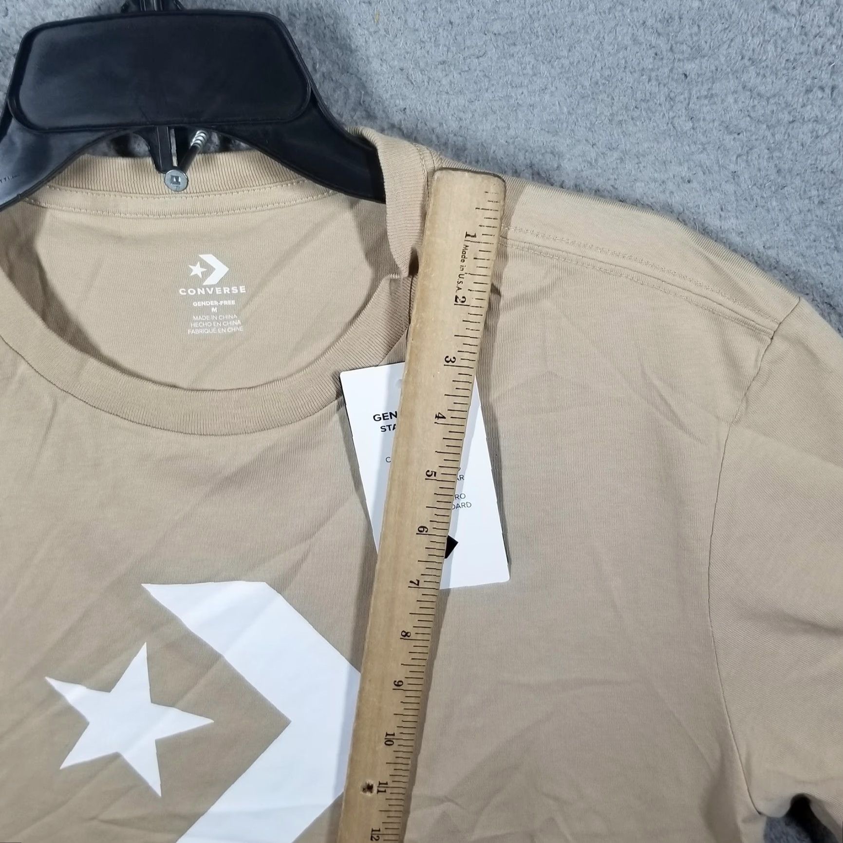 Converse Converse Shirt Mens M Beige Nutty Granola Graphic Tee 10025458-228 Crew Neck Short Sleeve Size US M / EU 48-50 / 2 - 5 Thumbnail