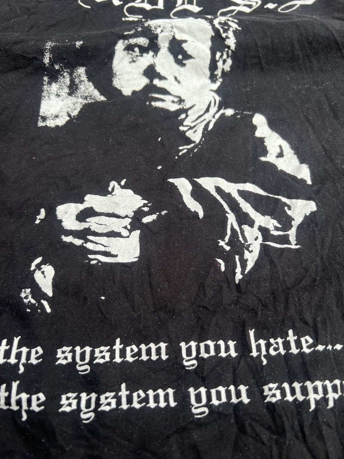 Band Tees × Vintage VINTAGE CRUDE SOCIETY SYSTEM CREATE YOUR OWN FUCKING LIFE! Size US M / EU 48-50 / 2 - 7 Thumbnail