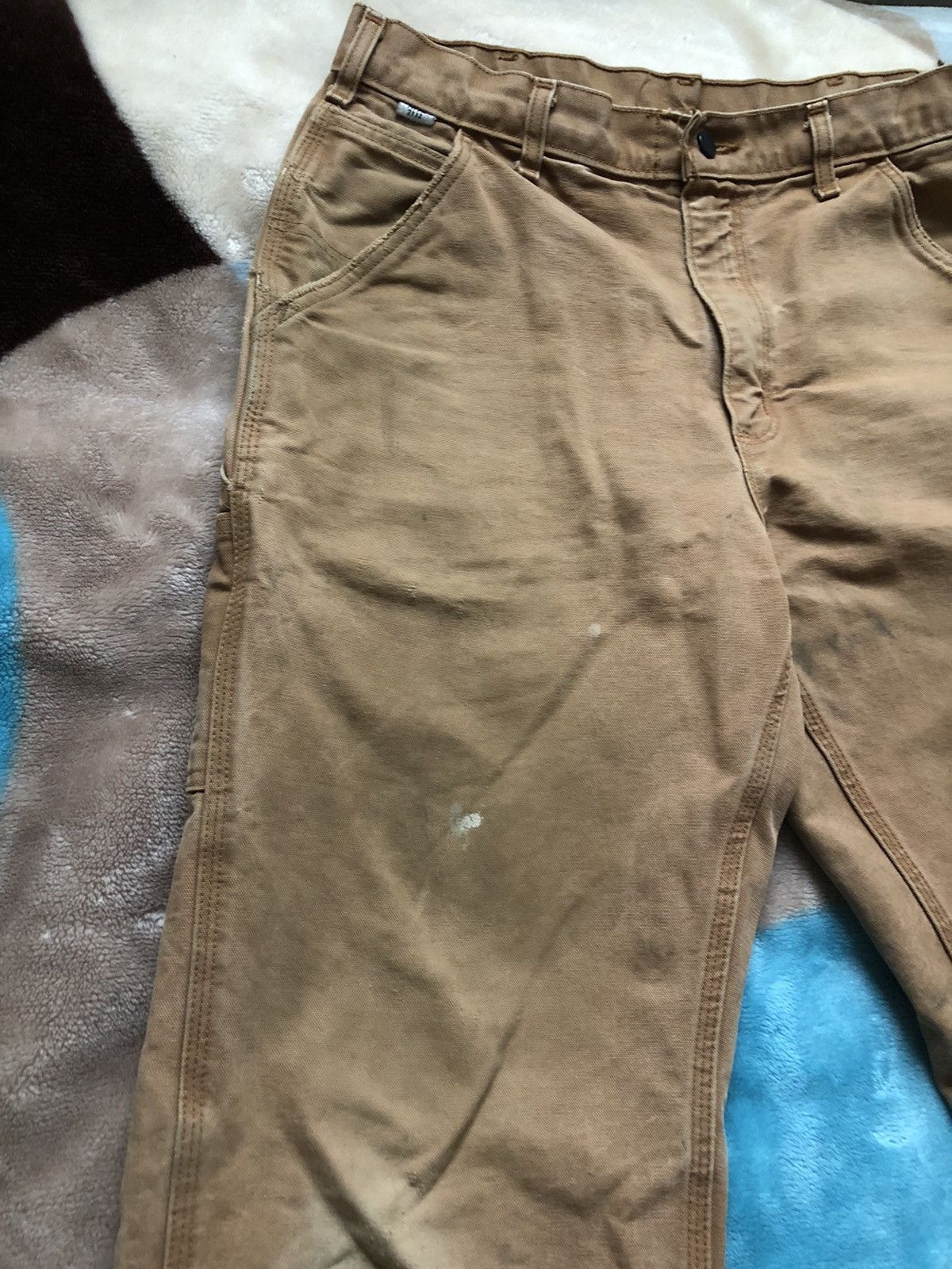 Carhartt × Vintage Vintage Carhartt Carpenter Jeans Faded Distressed Baggy Size US 34 / EU 50 - 2 Thumbnail
