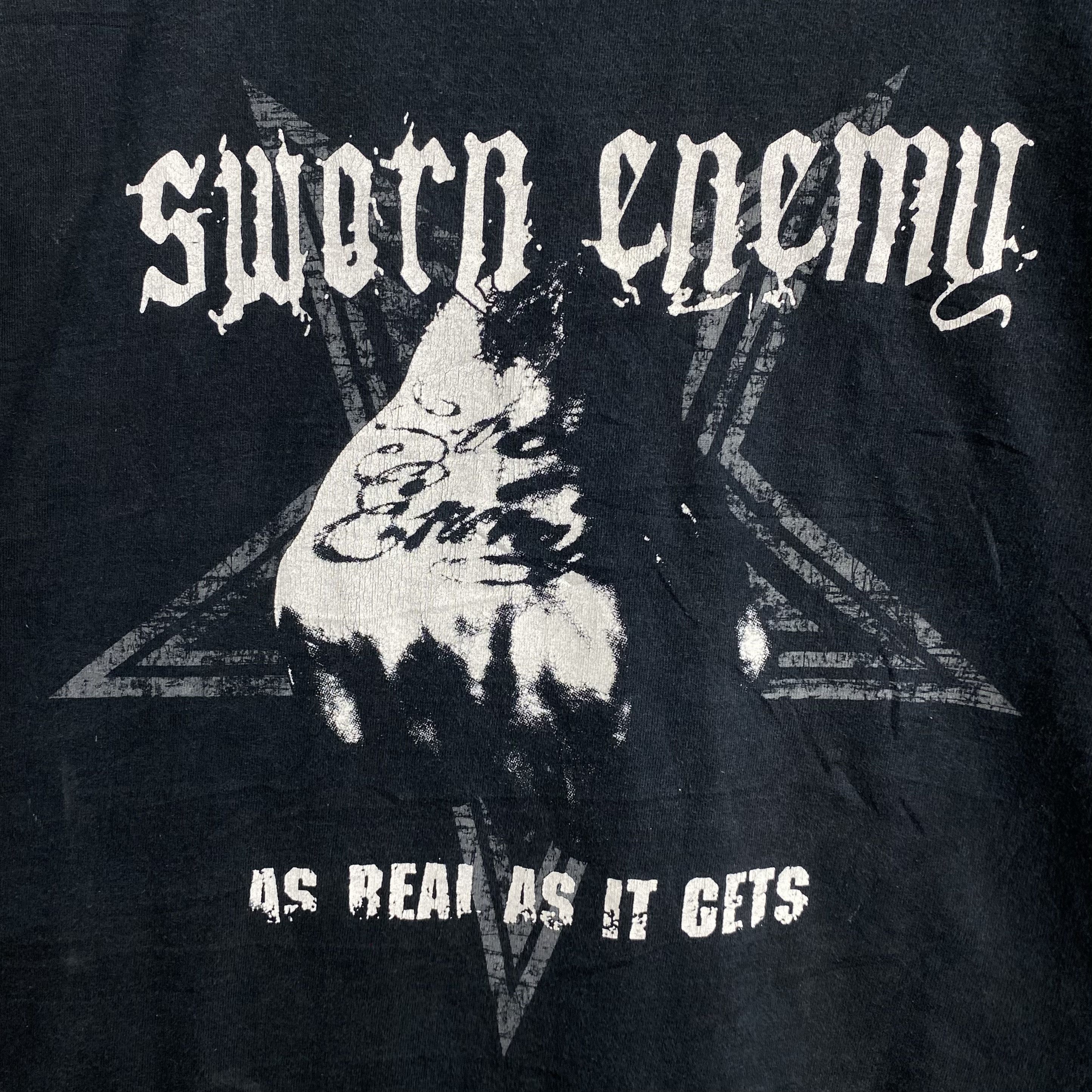 Band Tees SWORN ENEMY As Real As It Gets Vintage 2003 Size US XL / EU 56 / 4 - 2 Thumbnail