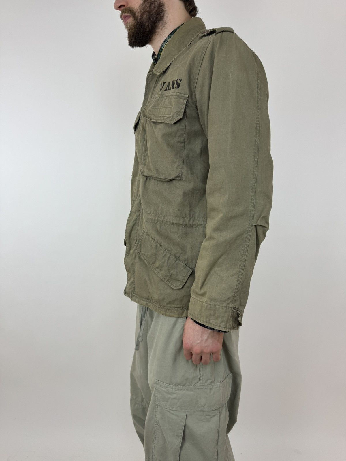 Vans × Vintage VANS Off The Wall Vintage Military Army Jacket M65 Amekaji Size US M / EU 48-50 / 2 - 11 Thumbnail